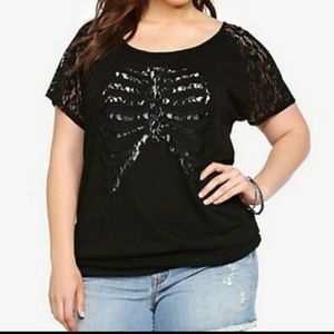 Torrid Lace Ribcage Top